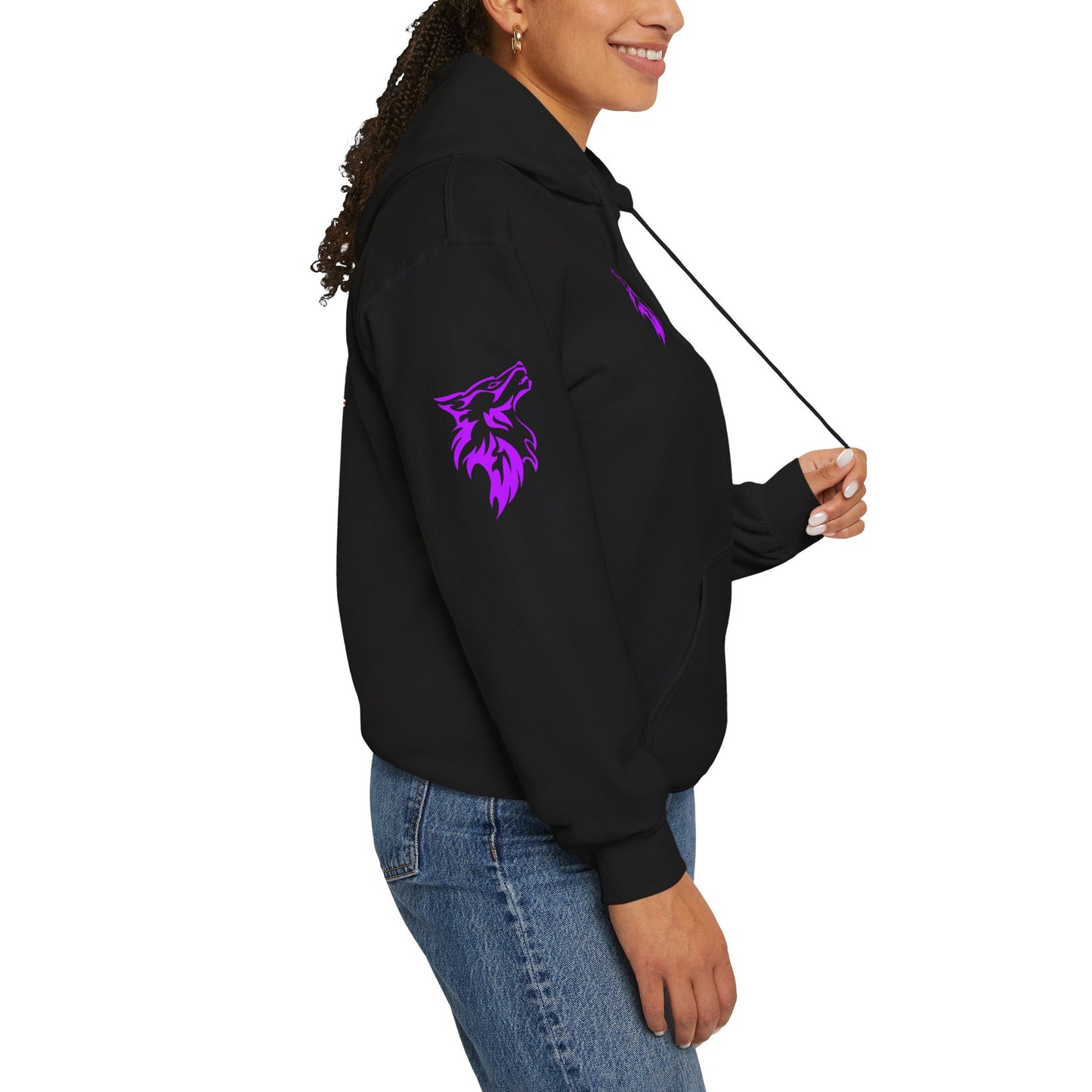 Cabo Verde Wildlife Hoodie - Unisex Heavy Blend™ Sweatshirt with Wolf & Map Designs
