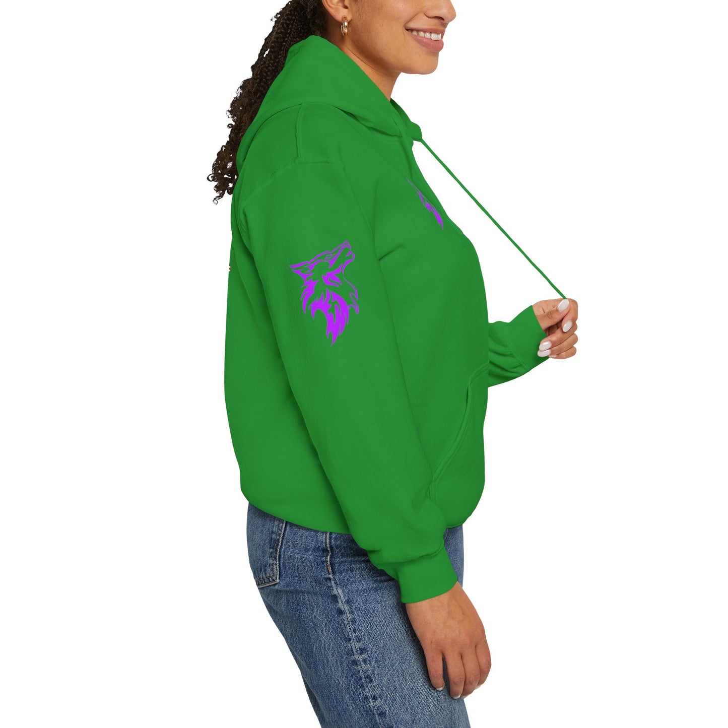 Cabo Verde Wildlife Hoodie - Unisex Heavy Blend™ Sweatshirt with Wolf & Map Designs