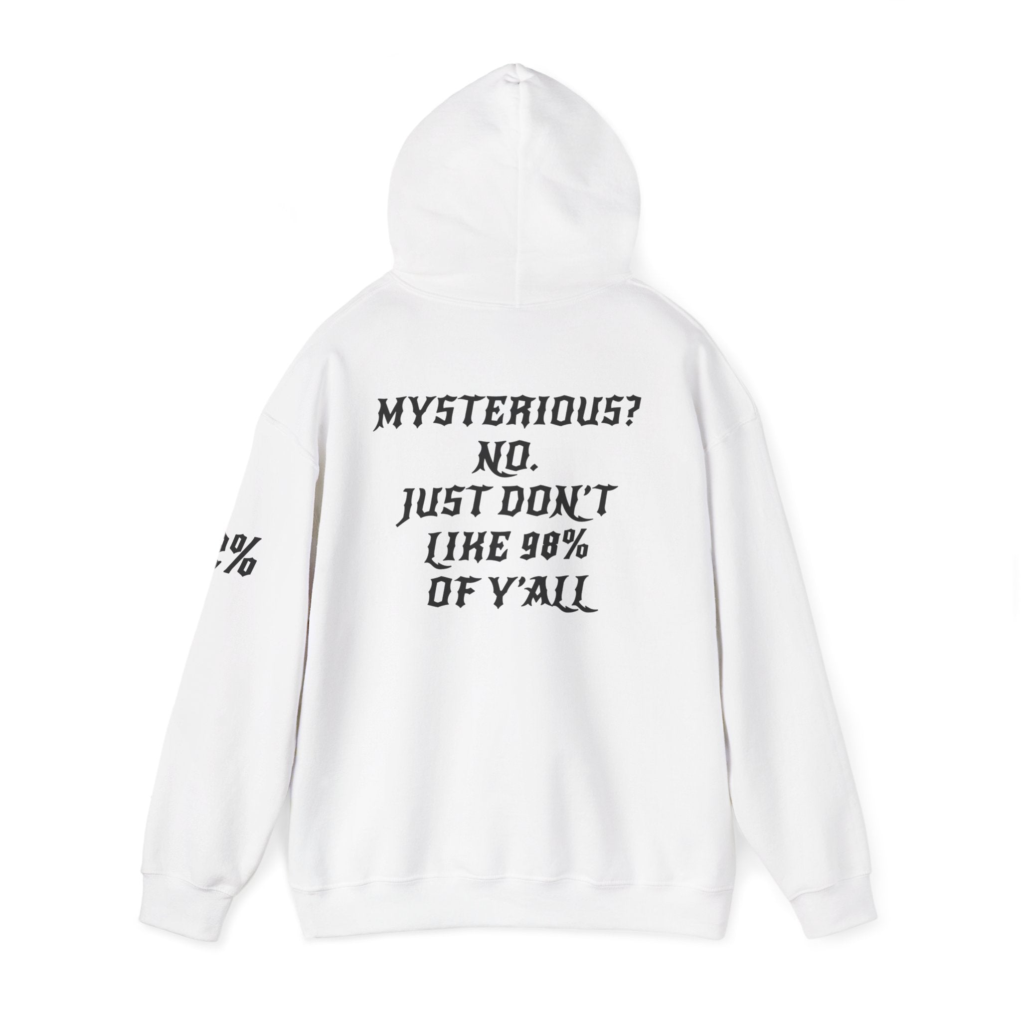 2% Hoodie – Exclusive “I Don't Like 98%” Edition. – Midnight